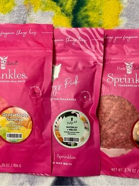 Pink Zebra Pink Sprinkles Fragranced Wax Melt Pouches